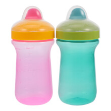 2Pcs Baby Drinking Cups Silicone PP Spill Proof Cups for 12-18 Months