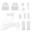 1Set Smooth White Pom Roller Blind Replacement Parts DIY Curtain Tool 10
