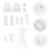 1Set Smooth White Pom Roller Blind Replacement Parts DIY Curtain Tool 3