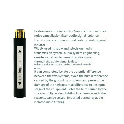 Profesjonell lydisolator signalisolasjon stereosplitterfilter 2