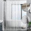Shower Curtain Inner Liner Sheer Curtains Clear for Stall Bath Waterproof Vertical 3
