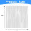 Shower Curtain Inner Liner Sheer Curtains Clear for Stall Bath Waterproof Vertical 4