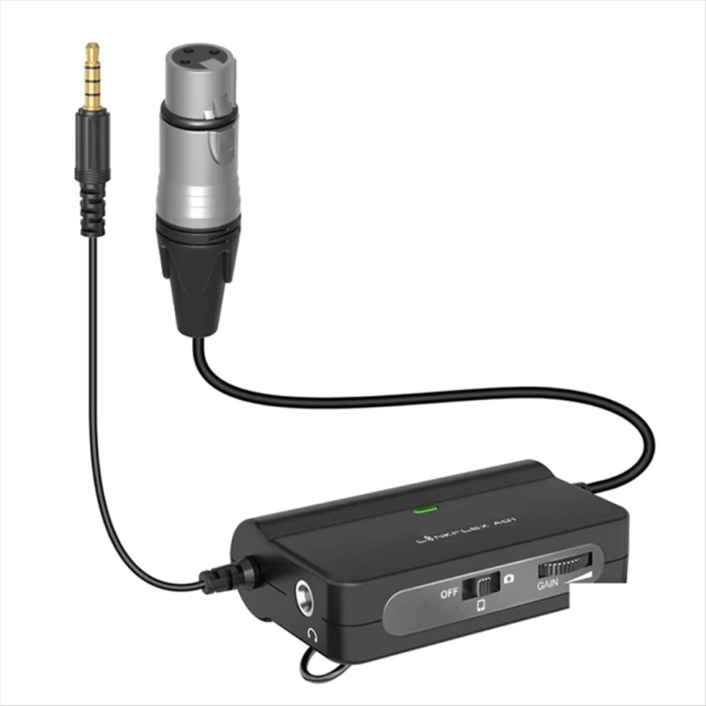 Linkflex Ad1 Microphone Preamp Amplifier Xlr To 3.5Mm Audio Adapter 4853673836720