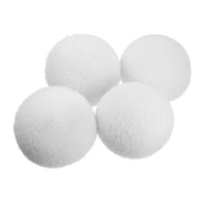 4 Scum Absorbing Balls for Hot Tub and Pool, Washable White Scum Absorber Balls for Cold Plunge and Bathtub Cleaning