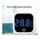0-60  Akvarium Selvklæbende Termometer LCD Digital Fisketank Mini 2