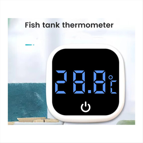0-60  Akvarium Selvklæbende Termometer LCD Digital Fisketank Mini 1