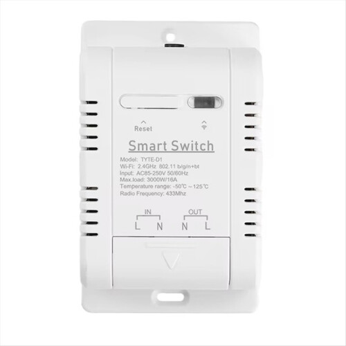 Tuya 16A 3000W Inteligentní teplotní spínač Monitor napájení