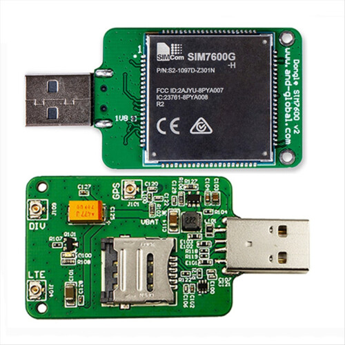 SIMCOM SIM7600G H USB-dongle + antenne til SIM7600 SIM7500 SIM7600X-H 1