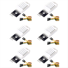 Set de 6 module senzor de temperatură și umiditate 3.3V-5V cu fire,