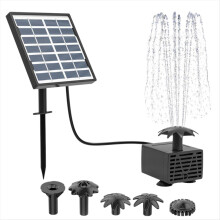 Kit fontana solare 1,5 W, pompa per fontana solare, pompa per acqua solare