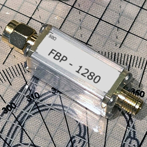 FBP-1280 (1220-1340) MHz båndpasfilter med lavt indsættelsestab 1
