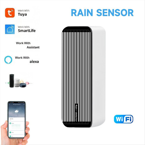Tuya WIFI Smart Regnsensor 2-i-1 Regnvannsdetektor 1