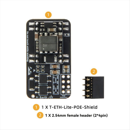 T-ETH-Lite ESP32 ESP32-S3 Udviklingskort Strøm POE Modul 1