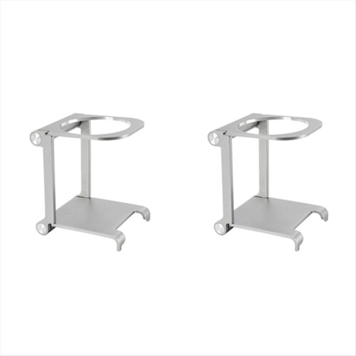 2 stk. foldbar kaffedråbeholder i aluminiumslegering
