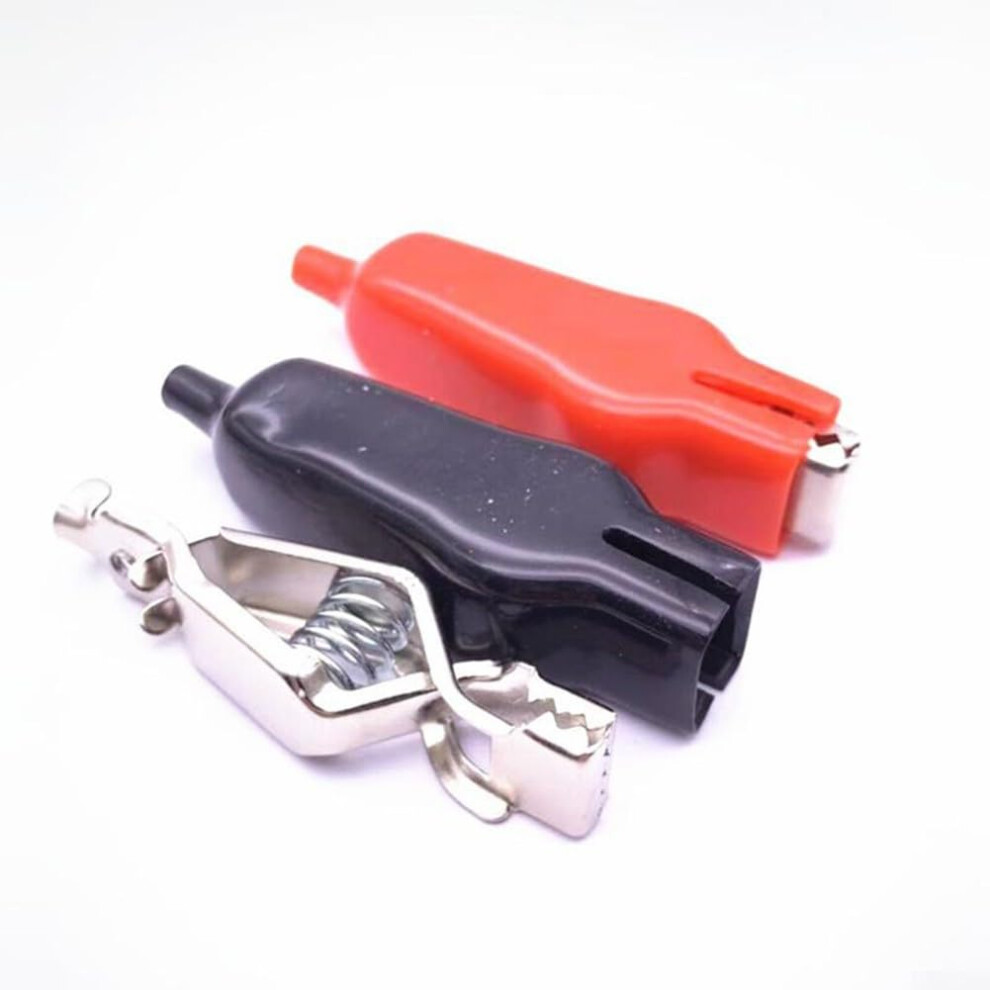 Pvc Sheathed Alligator Clip 20A Insulated Battery Terminal 75Mm Compatible With Standard Battery Cables (2Pcs) 9084446904499