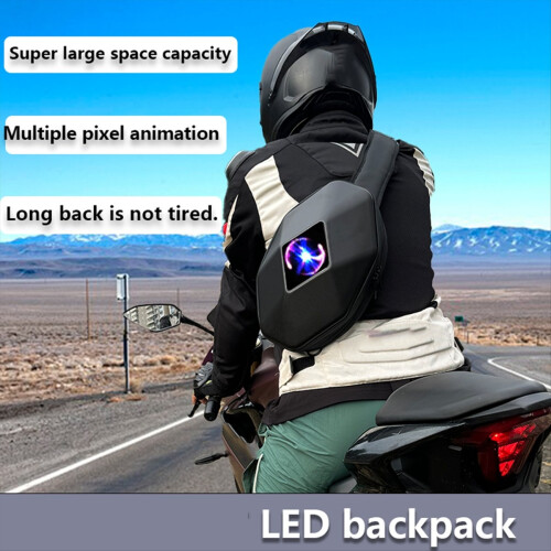 Motorcykel skuldertaske LED-lys Bluetooth DIY S 1