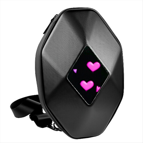 Motorcykel skuldertaske LED-lys Bluetooth DIY S