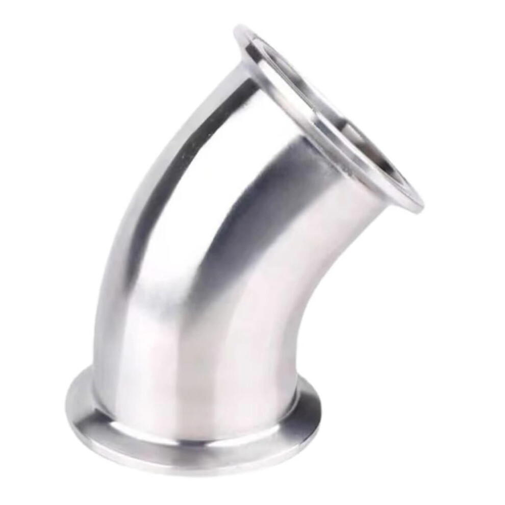 3/4"-4" Tri Clamp 45 Degree Elbow Sus304 Stainless Steel Sanitary Pipe Fitting Connector For Homebrew 1.5" 2" 2.5" 3" 3.5" 4" 9084446904673
