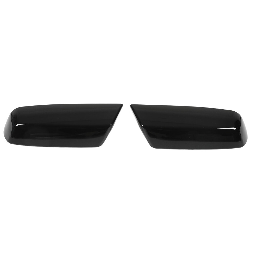 Rear View Mirror Cover Cap Glossy Surface Mirror Black 8320539204772