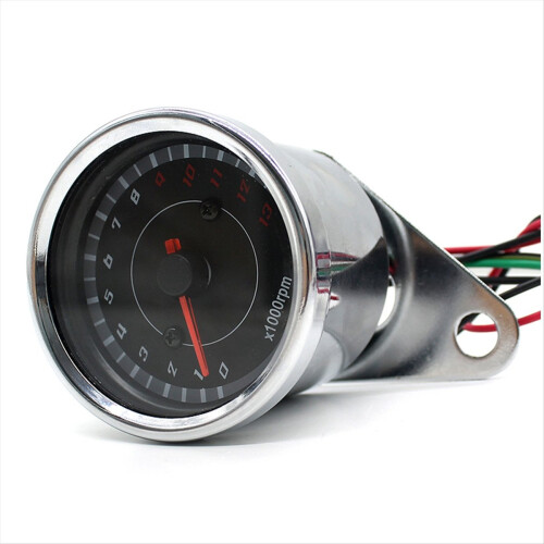 Στροφόμετρο μοτοσικλέτας DC 12V με μπλε φωτισμό LED 1000RPM