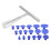 Paintless Dent Removal Puller T Bar with 18pcs Pulling Tabs Kit Auto Body Damage Repair Hand Tool 2
