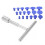 Paintless Dent Removal Puller T Bar with 18pcs Pulling Tabs Kit Auto Body Damage Repair Hand Tool 5