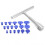 Paintless Dent Removal Puller T Bar with 18pcs Pulling Tabs Kit Auto Body Damage Repair Hand Tool 3