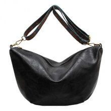 Soft leather shoulder bag women's large crossbody bag with wide strap large leather bag shoulder bag hobo bag vintage