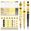 12 Set Plastic Beadable Pens Assorted Bead Pens Wood Beads 1