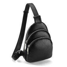 Sling Bag Chest Bag, Crossbody Shoulder Bag Women's PU Leather Sports Shoulder Bag Small Bum Bag Stylish