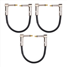 Cablu efecte chitară 3 buc 15 cm 1/4 inch cablu unghi drept instrumente