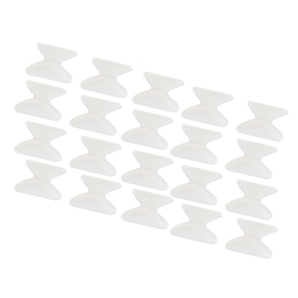 White Silicone Nose Pads For Glasses 20 Pairs Non-Slip 1.8Mm Au Replacement