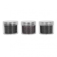 3 Bottles 3.0mm Silicone Micro Links Rings Beads Small Comfortable Hair Extension Tool (1#/3#/5#)