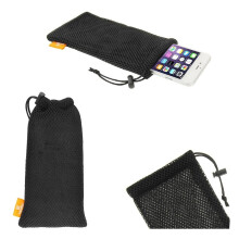 Universal Nylon Mesh Pouch Bag with Chain and Loop Closure for INNJOO HALO PLUS - Black, Durable and Lightweight Travel Accessory