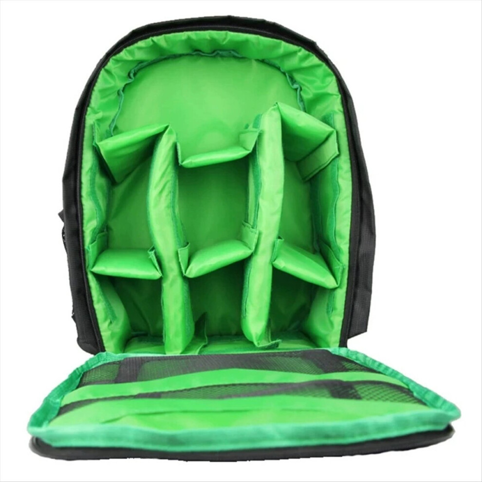 Multi-Functional Digital Camera Backpack Bag Waterproof Green 4851555661408