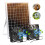 Solární ventilátor, 15W solární panel se 2 vodotěsnými ventilátory 3