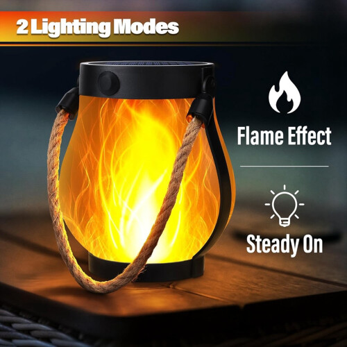 Solarlaternen Lichter Flackernde Flamme Gartenlichter 2