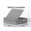 Tabletpudeholder med opbevaring, foldbar til holder 2