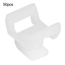 50 Stück Basisbefestigungs-Kabelbinder für europäische Aluminiumprofile, Kunststoff