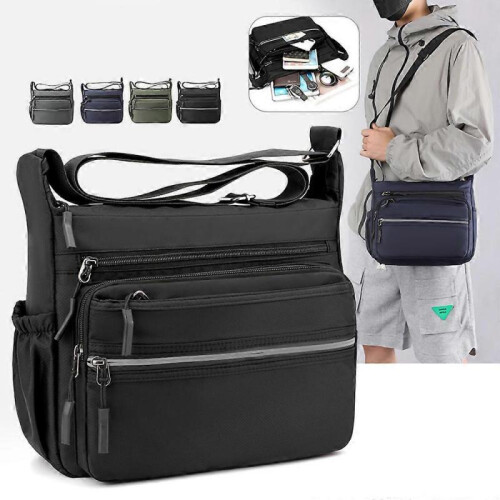 Shoulder Bag, Waterproof Nylon Shoulder Bag Multi Bag Messenger Bag 1
