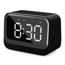 Bærbar Dual Clock-understøttelse af TF-kort, trådløs soundbar, sort