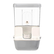 Automatic Bunny Feeder with Large Capacity Storage, Detachable Design for Ferrets, Pigeons, Gerbils, Hedgehogs, Chinchillas - Gray
