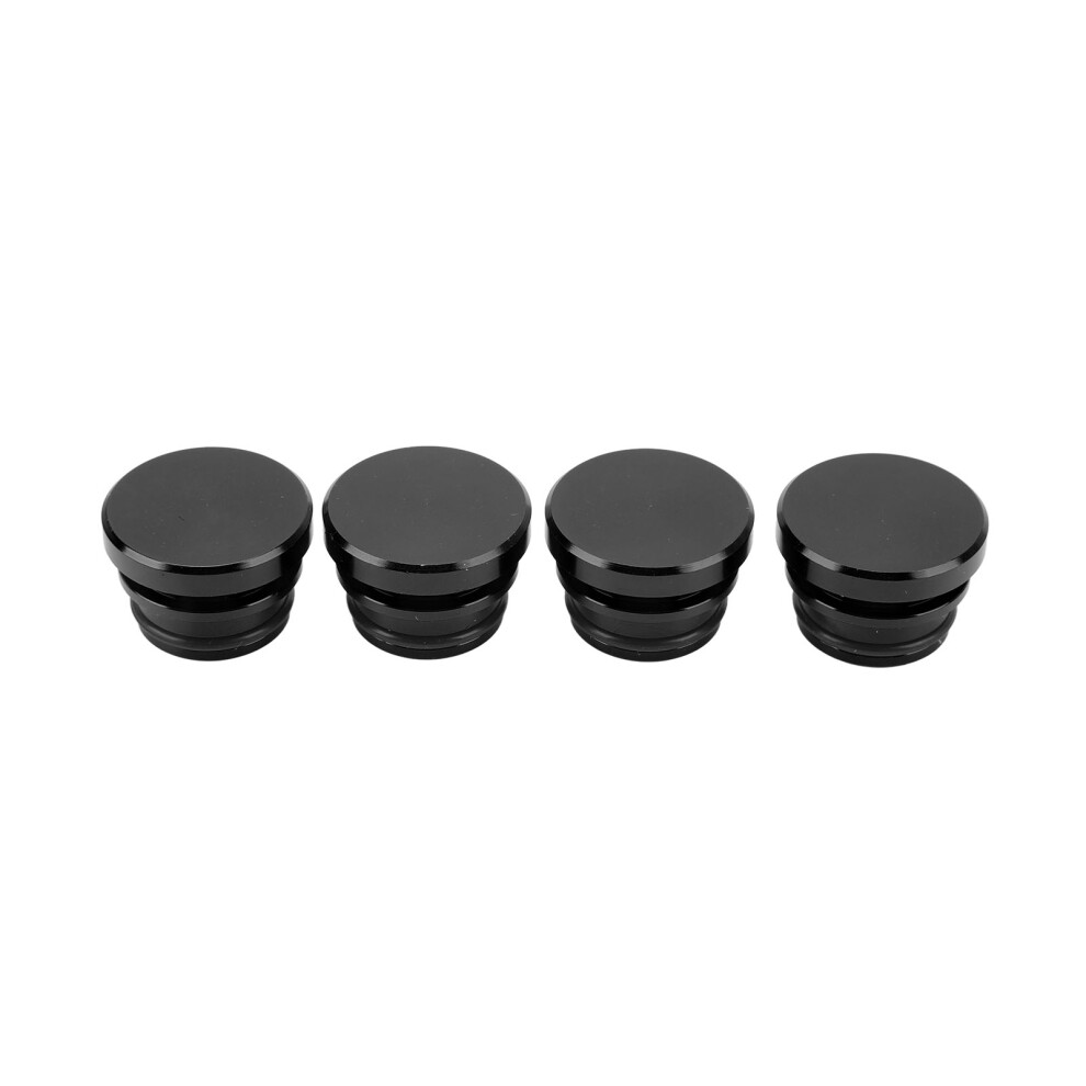 4 Pcs Cigarette Lighter Plug Socket Cap Aluminium Black 8320539205885