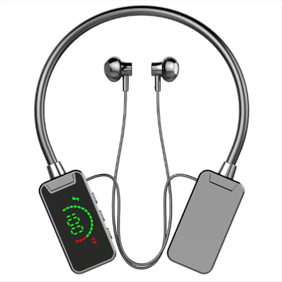 Neckband Bluetooth Headphones With Led Display Wireless Earphones 4851555680300