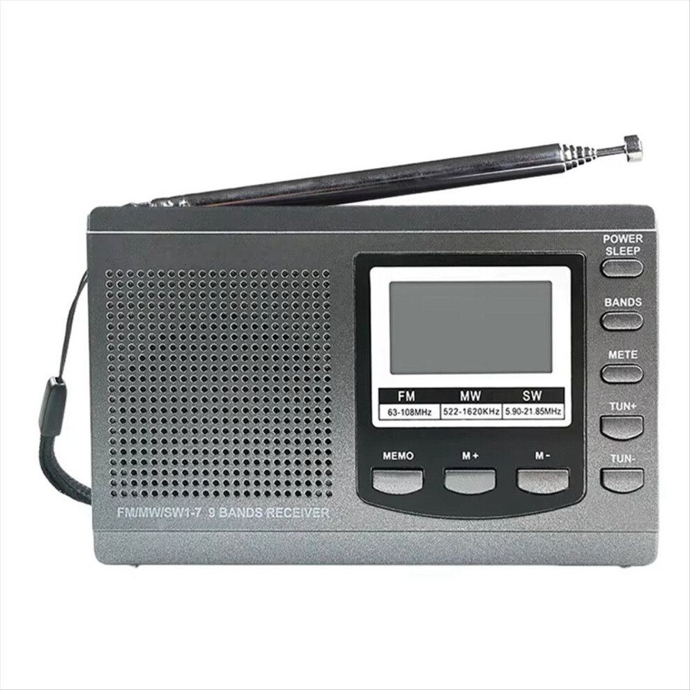 Portable Radio Fm/Mw/Sw Radio Stereo Receiver Emergency Radio,A 4851555676815