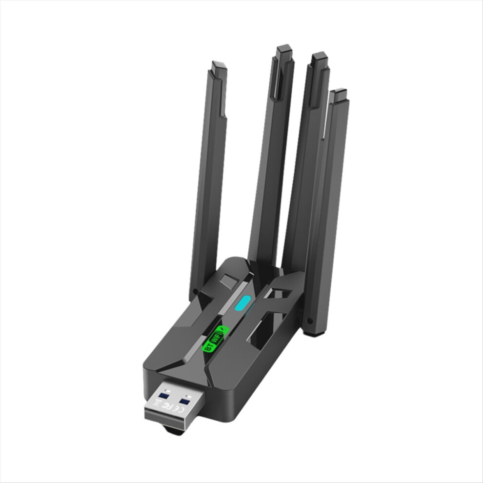Ax900 Wifi6 Usb Adapter 2.4G+5Ghz Wifi Bluetooth 5.4 Wifi Dongle Black/Light 4851555684070