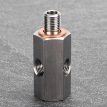Edelstahl 1/8 Zoll NPT T-Stück Adapter M10x1,0 für Öldrucksensoren