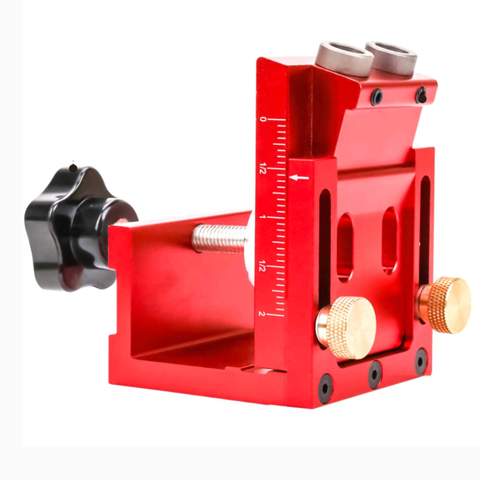 Pocket Hole Jig Set,Adjustment Pocket Dowel Hole Jig System Set 7751000046996