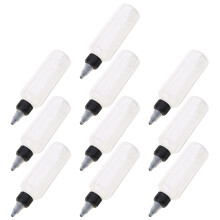 Pack of 10 Oil Dispenser Bottle with Lid Square Bottles for