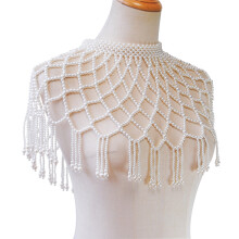 Fashion forward Handwoven Shawl Body Chain Shoulder Necklace